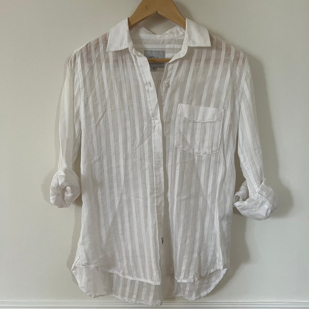 Sheer Striped Button-Down By Rails - image 1